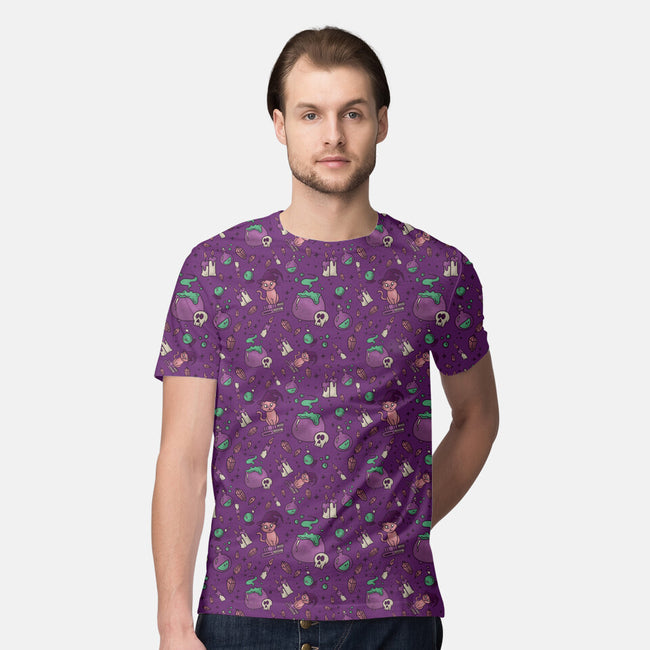 Something's Brewing-mens all over print crew neck tee-TeeFury