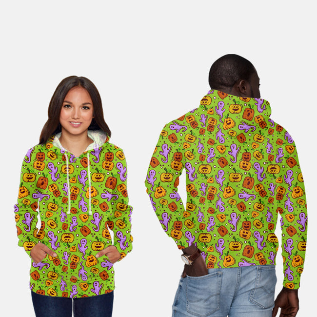 Spooky Pumpkins-unisex all over print pullover sweatshirt-TeeFury
