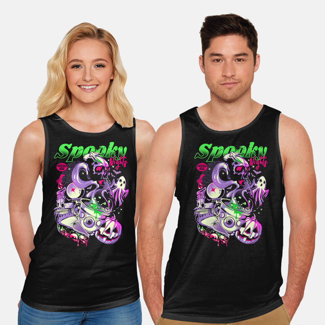 Spooky Nights-unisex basic tank-heydale