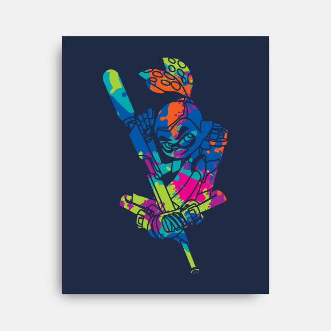 Splatter Boy-none stretched canvas-dalethesk8er