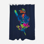 Splatter Boy-none polyester shower curtain-dalethesk8er