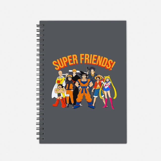 Super Anime Friends-none dot grid notebook-Gomsky
