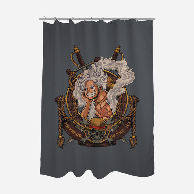 Emperor Sun God-none polyester shower curtain-Badbone Collections