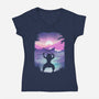 Inosuke Sunset-womens v-neck tee-marsdkart