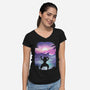 Inosuke Sunset-womens v-neck tee-marsdkart