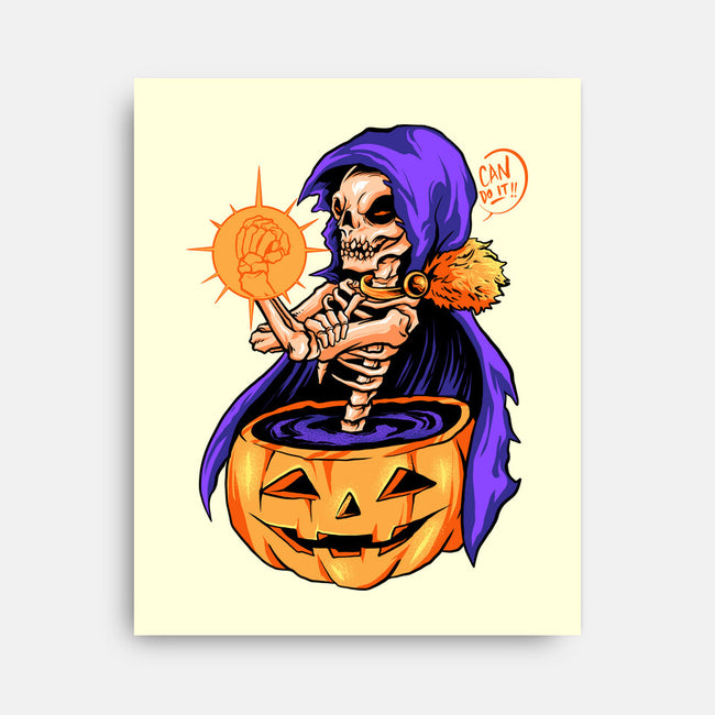 Witch Can Do It-none stretched canvas-spoilerinc