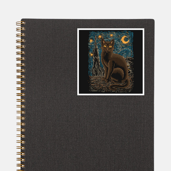 Starry Night-none glossy sticker-Thiago Correa