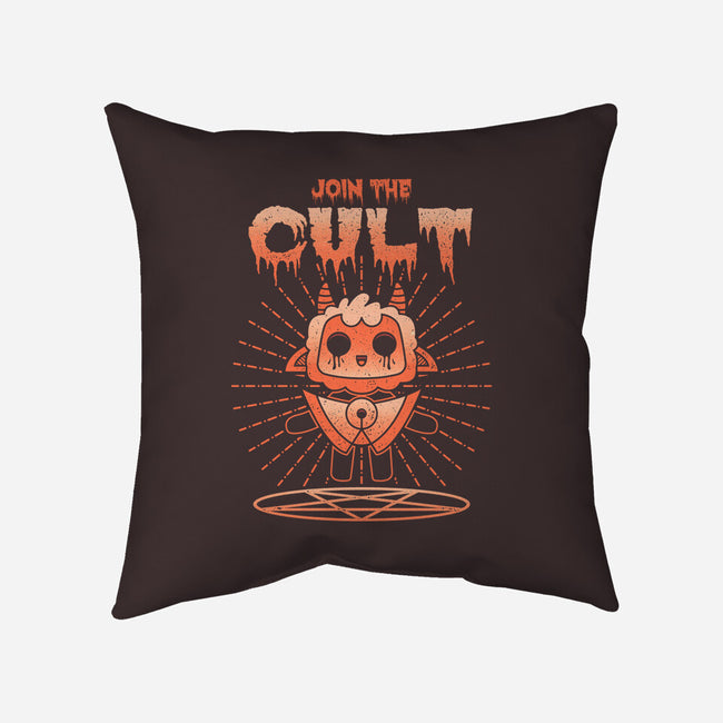 Join The Cult-none removable cover throw pillow-Logozaste