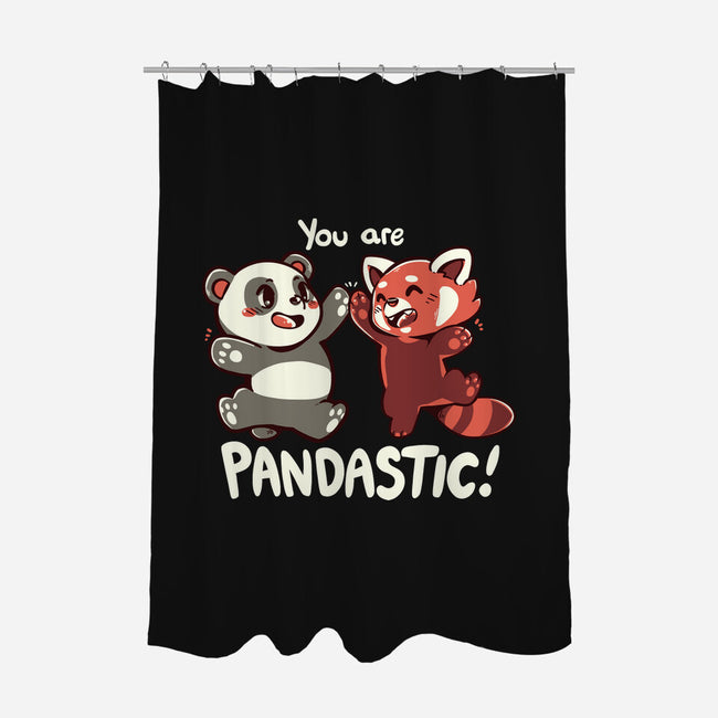 You Are Pandastic-none polyester shower curtain-TechraNova