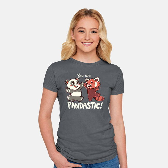 You Are Pandastic-womens fitted tee-TechraNova