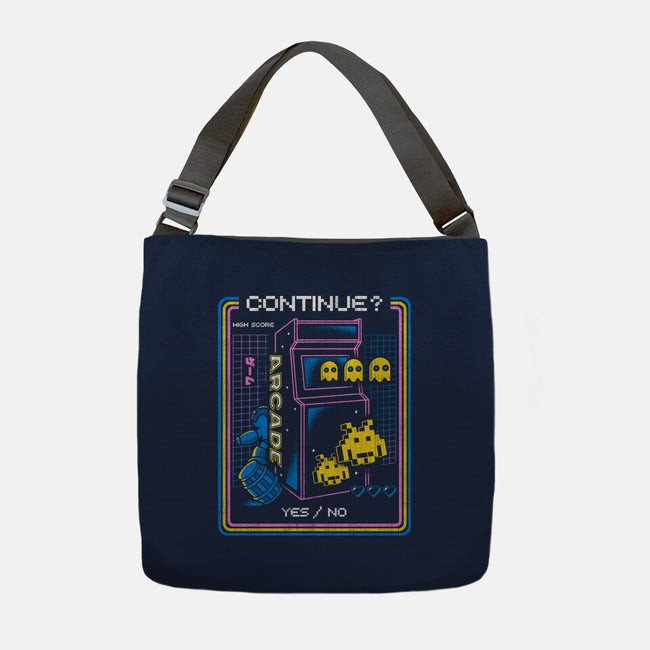 Retro Arcade Gaming-none adjustable tote bag-Logozaste