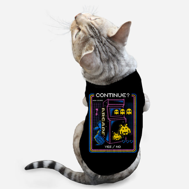 Retro Arcade Gaming-cat basic pet tank-Logozaste