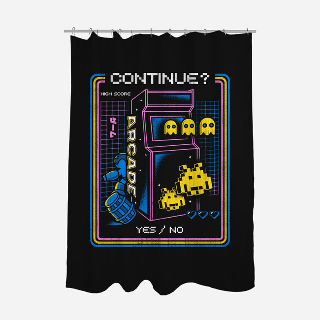 Retro Arcade Gaming-none polyester shower curtain-Logozaste