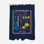 Retro Arcade Gaming-none polyester shower curtain-Logozaste