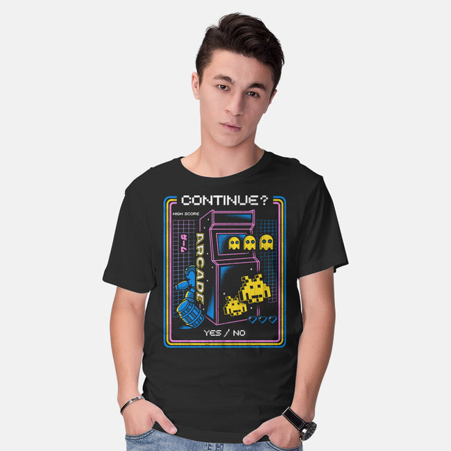 Retro Arcade Gaming-mens basic tee-Logozaste