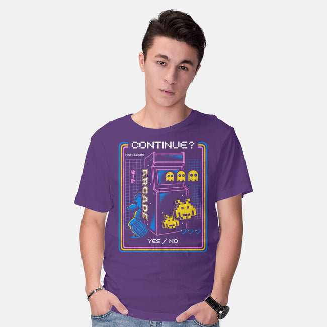 Retro Arcade Gaming-mens basic tee-Logozaste
