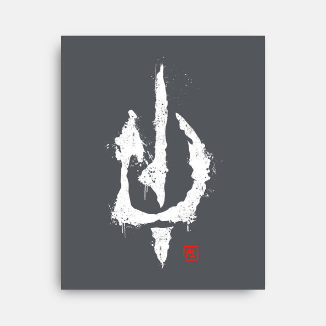 Evil's Signature-none stretched canvas-retrodivision