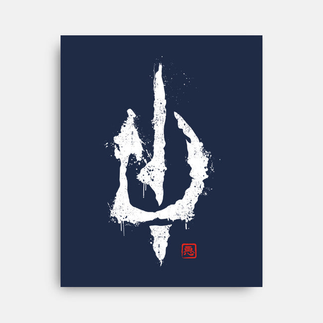 Evil's Signature-none stretched canvas-retrodivision