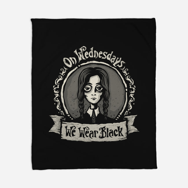 We Wear Black-none fleece blanket-kg07