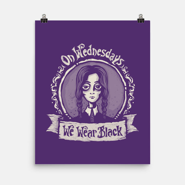 We Wear Black-none matte poster-kg07
