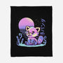 Retrowave Red Panda-none fleece blanket-TechraNova