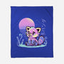 Retrowave Red Panda-none fleece blanket-TechraNova