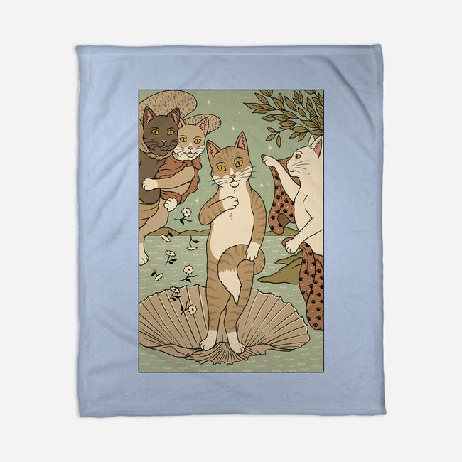 Venus Cat-none fleece blanket-Thiago Correa