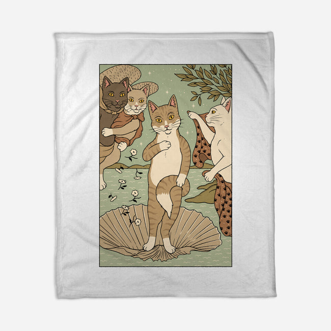Venus Cat-none fleece blanket-Thiago Correa