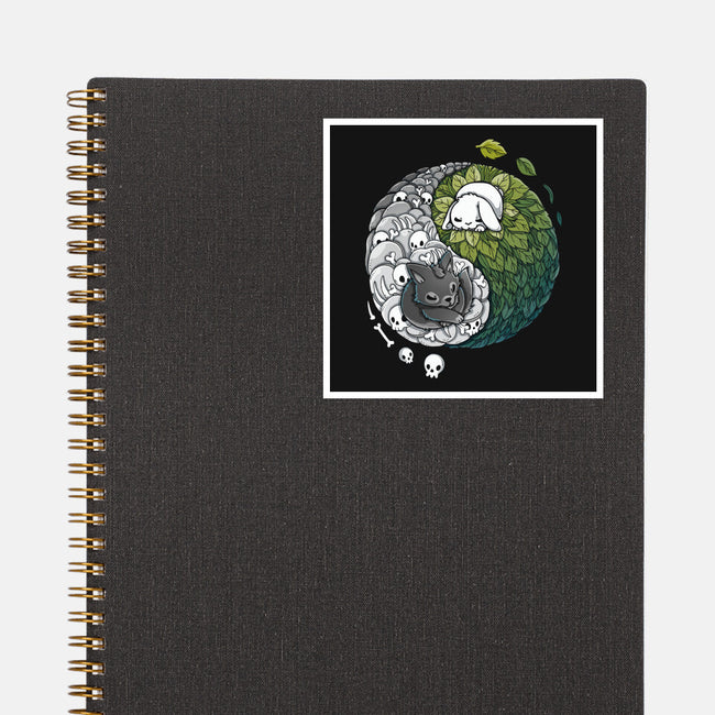 Yin Yang Predator Prey-none glossy sticker-Vallina84