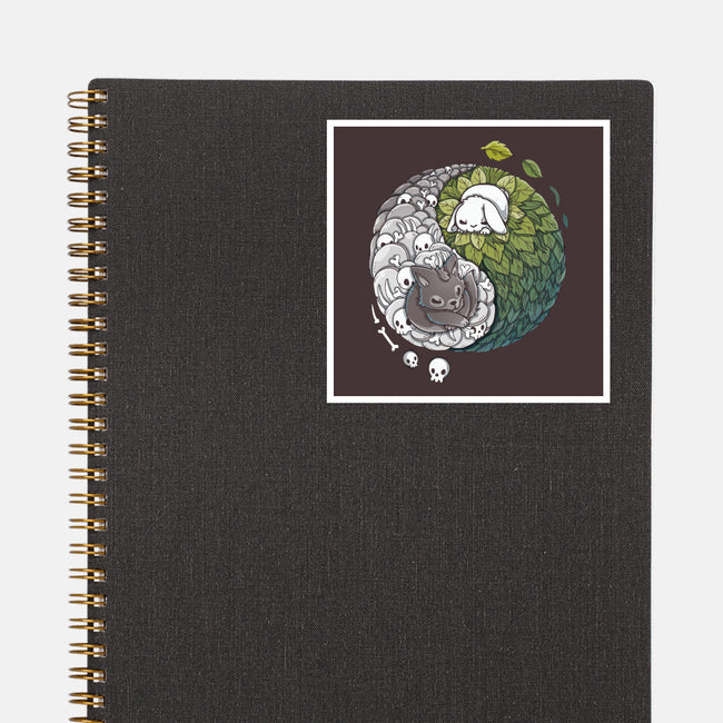 Yin Yang Predator Prey-none glossy sticker-Vallina84