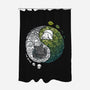 Yin Yang Predator Prey-none polyester shower curtain-Vallina84