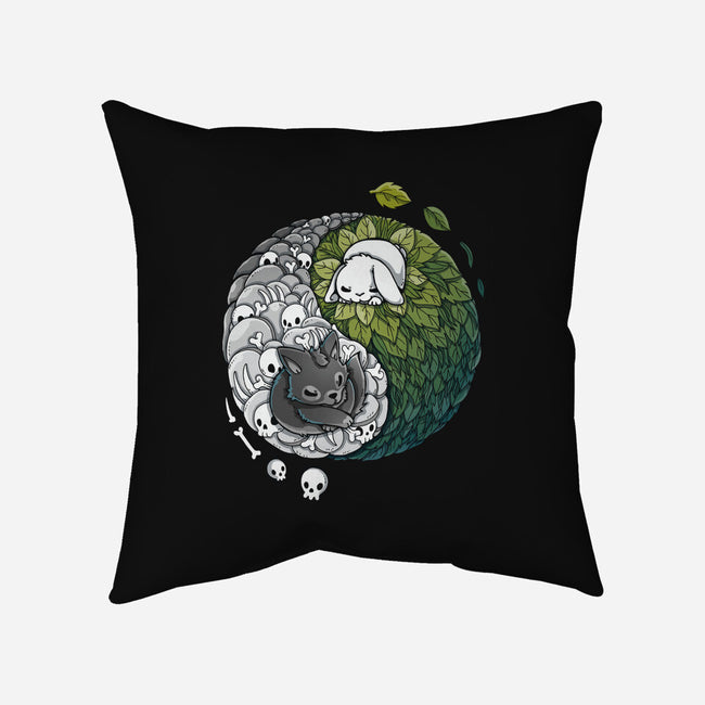 Yin Yang Predator Prey-none removable cover w insert throw pillow-Vallina84