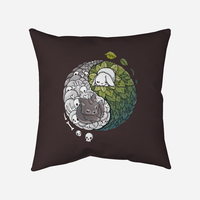 Yin Yang Predator Prey-none removable cover w insert throw pillow-Vallina84