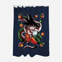 The Monkey Boy-none polyester shower curtain-Conjura Geek