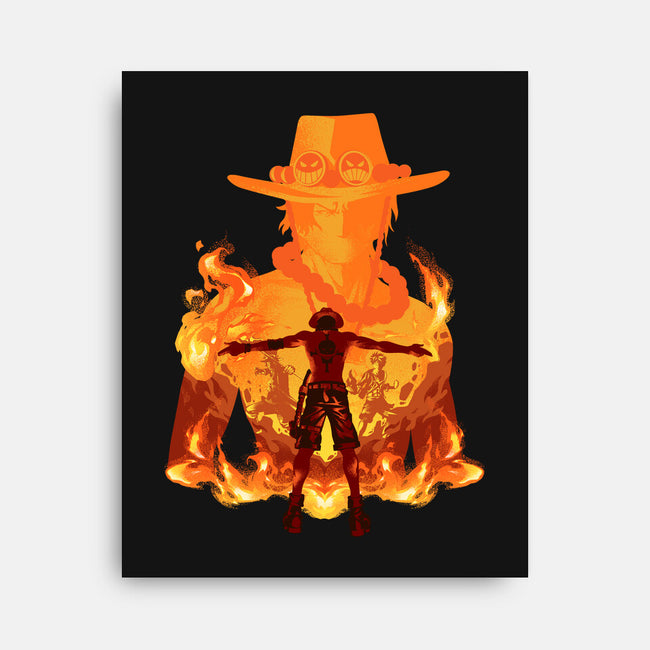 Fire Fist-none stretched canvas-hypertwenty