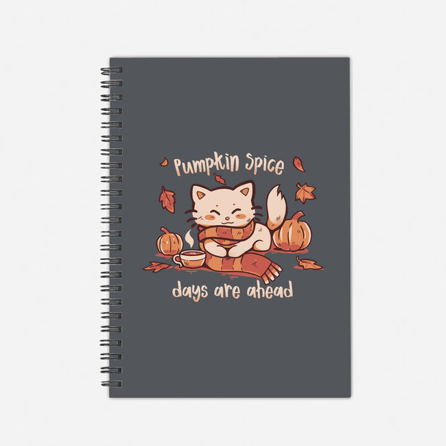Pumpkin Spice Days-none dot grid notebook-TechraNova