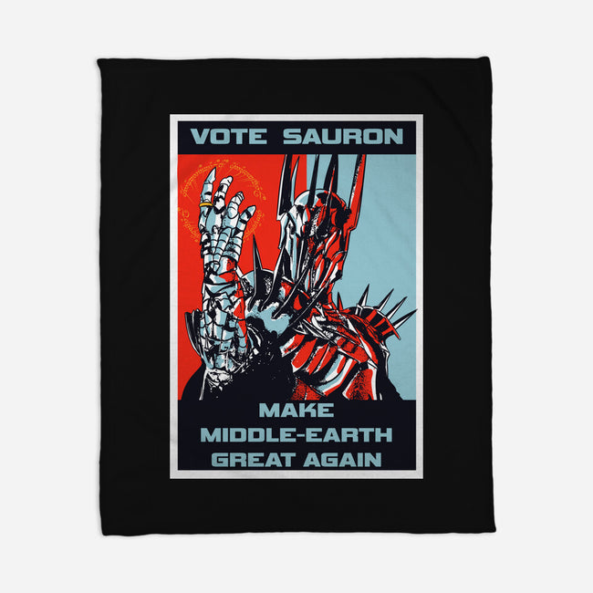 Vote Sauron-none fleece blanket-fanfabio