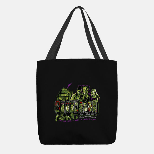 Greetings From The Sandersons-none basic tote bag-goodidearyan