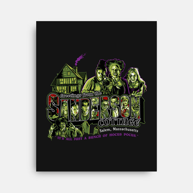 Greetings From The Sandersons-none stretched canvas-goodidearyan