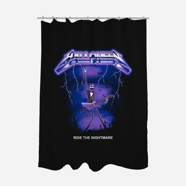 Ride The Nightmare-none polyester shower curtain-retrodivision