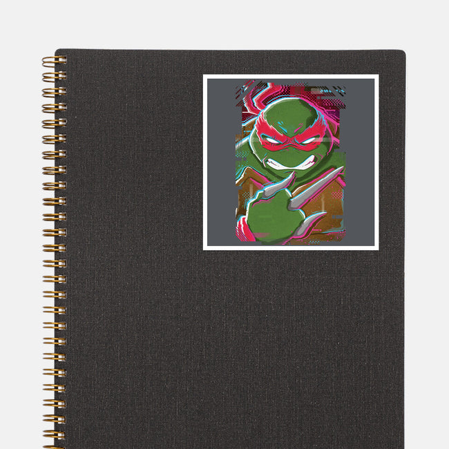Raphael Glitch-none glossy sticker-danielmorris1993