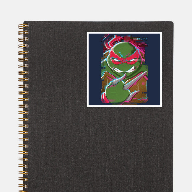 Raphael Glitch-none glossy sticker-danielmorris1993