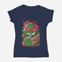 Raphael Glitch-womens v-neck tee-danielmorris1993