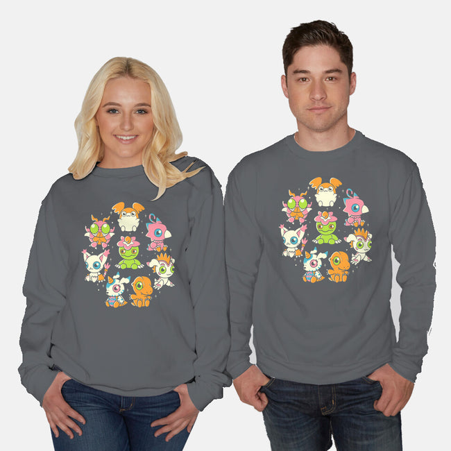 DigiFriends-unisex crew neck sweatshirt-Douglasstencil