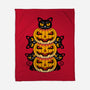 Cats And Pumpkins-none fleece blanket-Logozaste