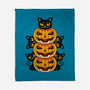 Cats And Pumpkins-none fleece blanket-Logozaste