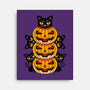 Cats And Pumpkins-none stretched canvas-Logozaste