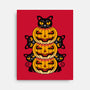 Cats And Pumpkins-none stretched canvas-Logozaste