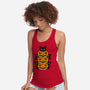 Cats And Pumpkins-womens racerback tank-Logozaste