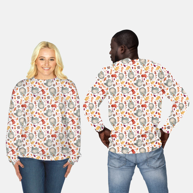 Falling Neighbor-unisex all over print crew neck sweatshirt-TeeFury